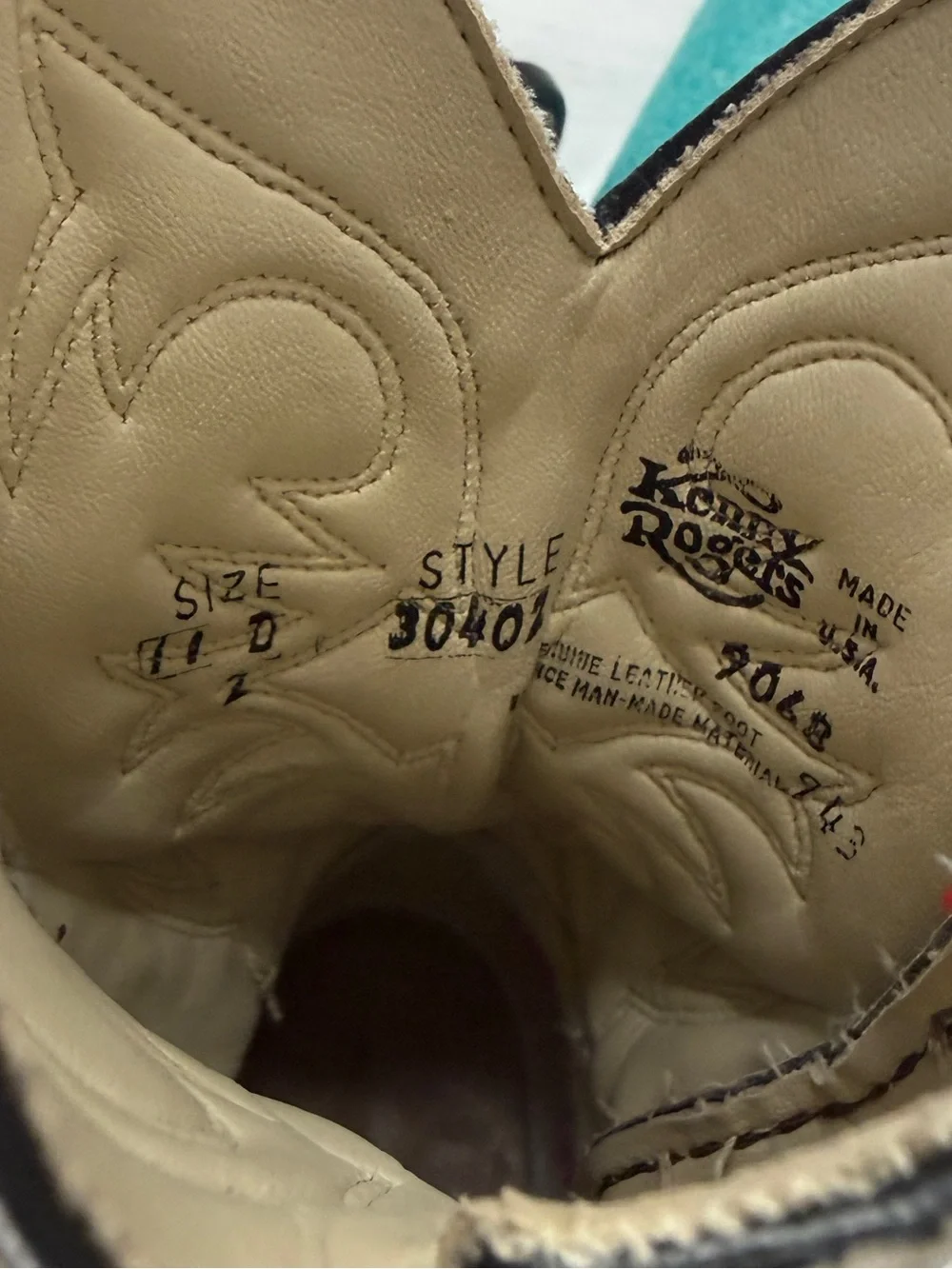 Kids Gray Kenny Roger’s Cowboy Boots Sz 11D